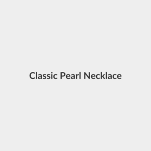 Classic Pearl Necklace