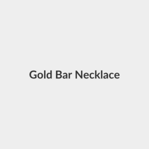 Gold Bar Necklace