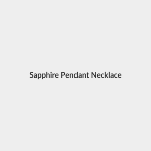 Sapphire Pendant Necklace