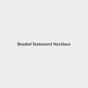 Beaded Statement Necklace